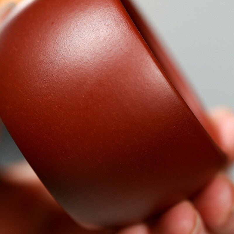 50ml Full Handmade Tea Cup Marked True Yixing Zisha Dahongpao Clay Kungfu Teacup
