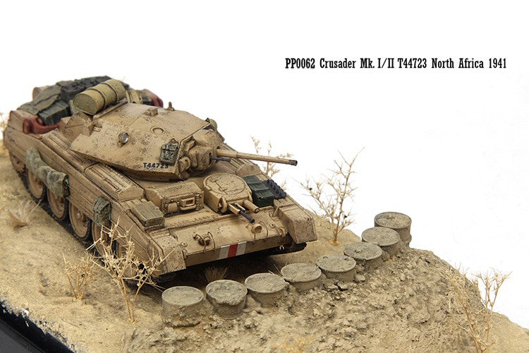 for S-MODEL Crusader Mk.I/II T44723 North Africa 1941 1:72 Tank Pre-built Model