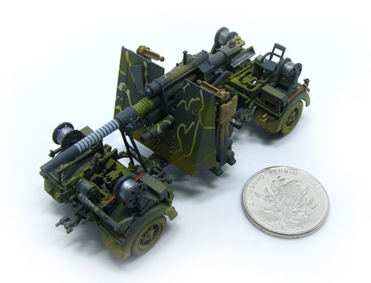 PMA WWII GERMAN 88MM GUN FLAK 36 With trailer and ammunition 1/72 FINISHED MODEL