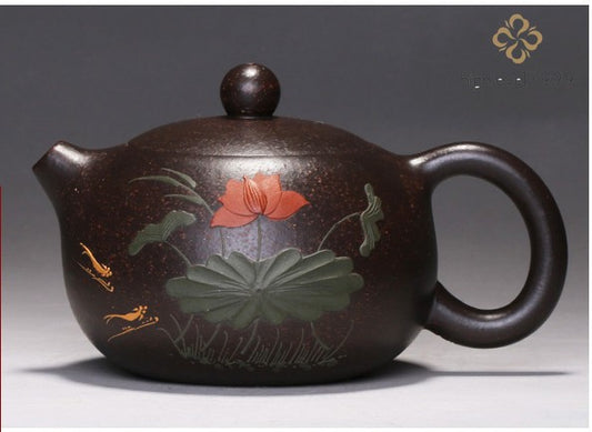 Chinese Yixing Zisha Clay Handmade Exquisite Teapot
