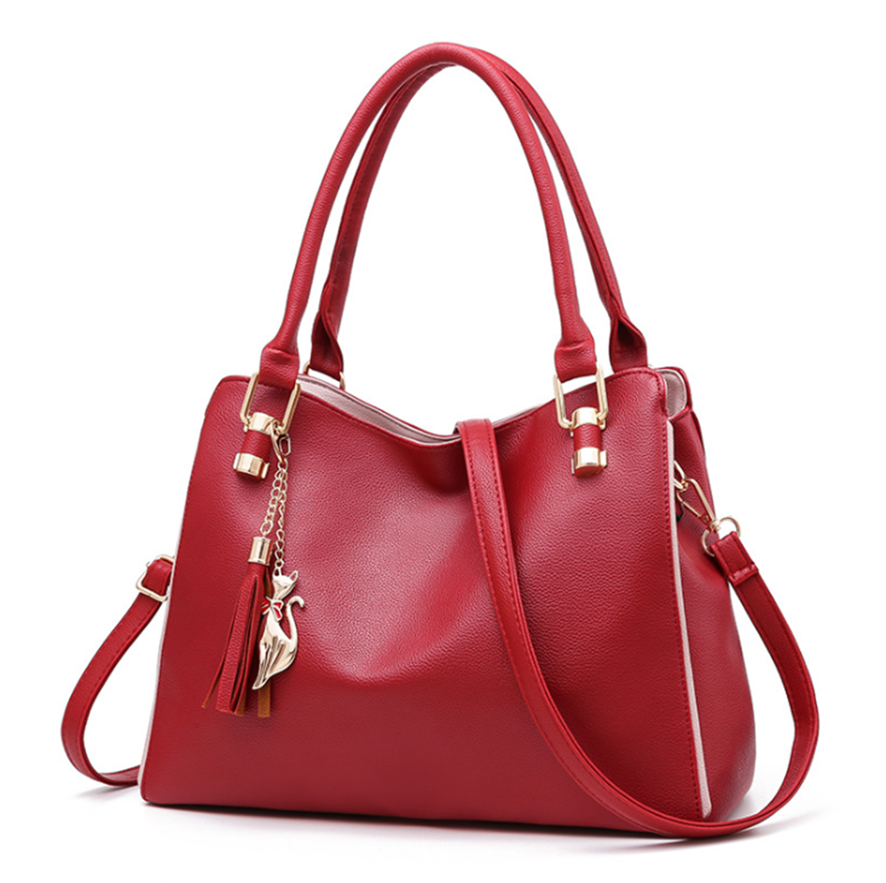 Leather Handbags Shoulder Messenger Crossbody Satchel Ladies Purse Tote