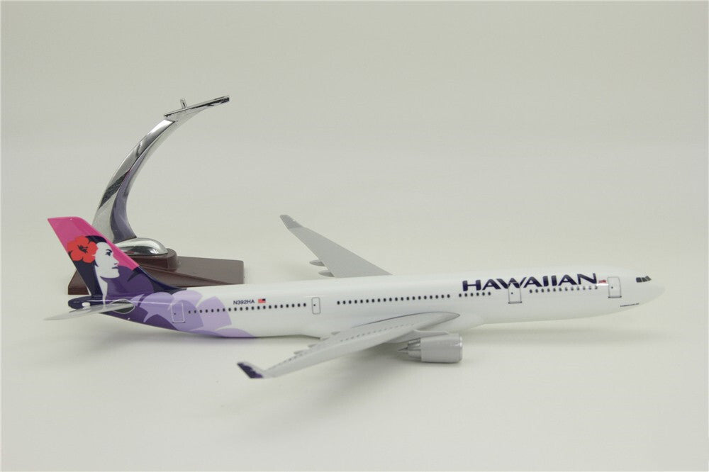 40CM HAWAIIAN AIRBUS A330-200 N392HA Passenger Airplane Resin Aircrarft Model