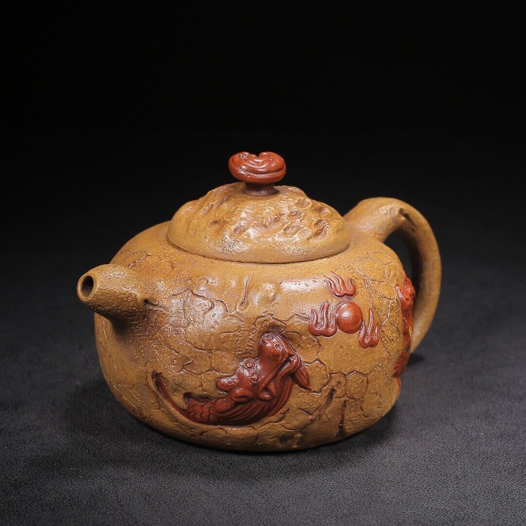 l-0Chinese Yixing Zisha Clay Handmade Exquisite Teapot （供春 底款：陈国良）