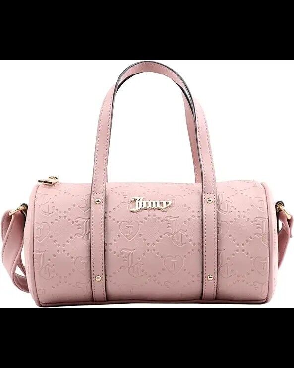 Juicy Couture Pink Clay Best Sellers Mini Barrel Bag Purse Crossbody NEW