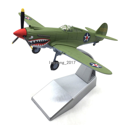 1/72 1941 WWII US Curtiss Wright P-40 Fighter Diecast Military Airplane Model