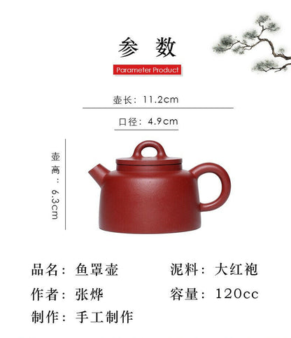 120cc chinese Yixing Handmade Zisha teapot DaHongPao ni YuZhao Gongfu Tea Pot