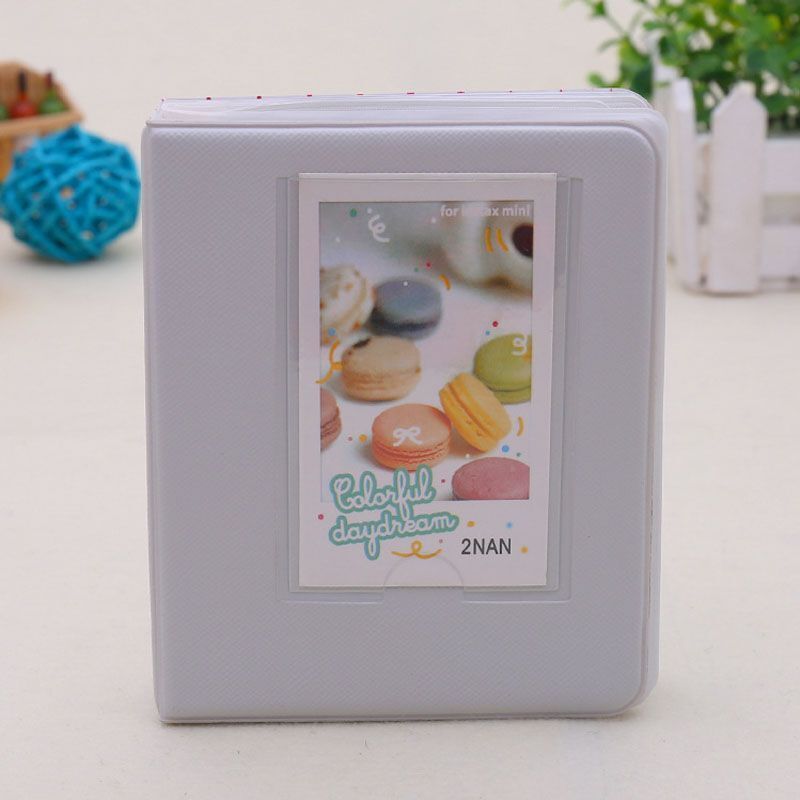 Photo Album 64 Pockets Candy Color Polaroid Mini Photocards Image Holder Storage