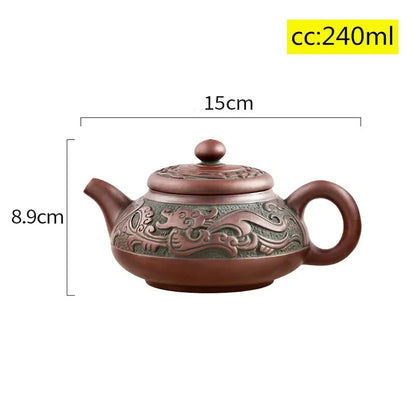 Yixing Tea Pot Raw Ore Purple Clay Tea Set Kettle Chinese Tea Ceremony Teapot