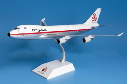 1:200 35CM JC Wings Cargolux BOEING 747-400 Passenger Airplane Diecast Model