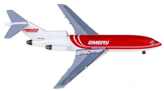 1:400 AeroClassics Emery Boeing 727-100F N357QS Airplane Diecast Plane Model