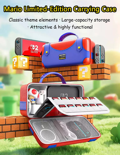 Mario Limited‑Edition Hard‑Shell Carrying Case for Nintendo Switch 2/Switch/OLED