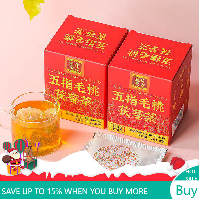 Five Fingers Peach Poria Tea Triangular Bag Dampness Nourishing Tea