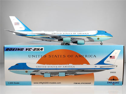 1:200 InFlight UNITED STATES OF AMERICA Boeing 747-200 Airplane Diecast Model
