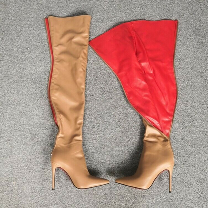 Custom-made Ladies Overknee High Boots Stilettos High Heel Nightclub Pointed Toe