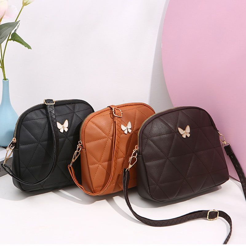 Triangle Embroidery Shoulder Bag Trend Ladies Crossbody Bags Vintage Messenger
