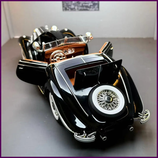 1:18 1936 Benzs 500K Alloy Classic Car Model Retro Car Hobby Sound Light Toy Car