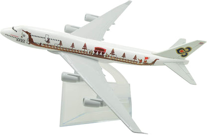 1:400 16cm B747 Thai Airways Dragon Boat Painting Metal Airplane Model Plane Toy