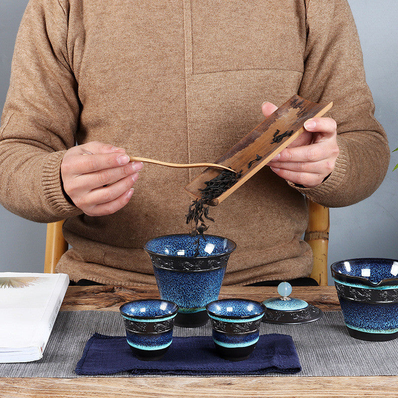 Chinese Kung Fu Travel Tea Set Ceramic Teapot Teacup Teaset Set Tea Ceremony