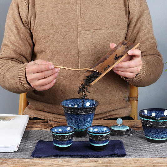 Chinese Kung Fu Travel Tea Set Ceramic Teapot Teacup Teaset Set Tea Ceremony