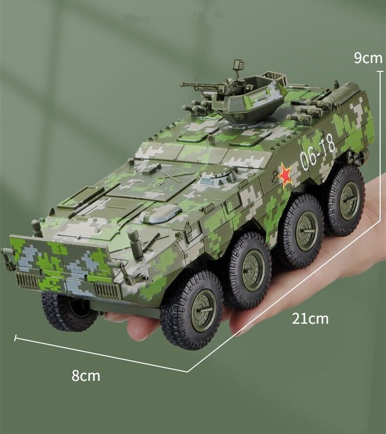 1:32 Militay Armored Car Truck Diecast Model Vehicle Sound Light Kid Toy Gift