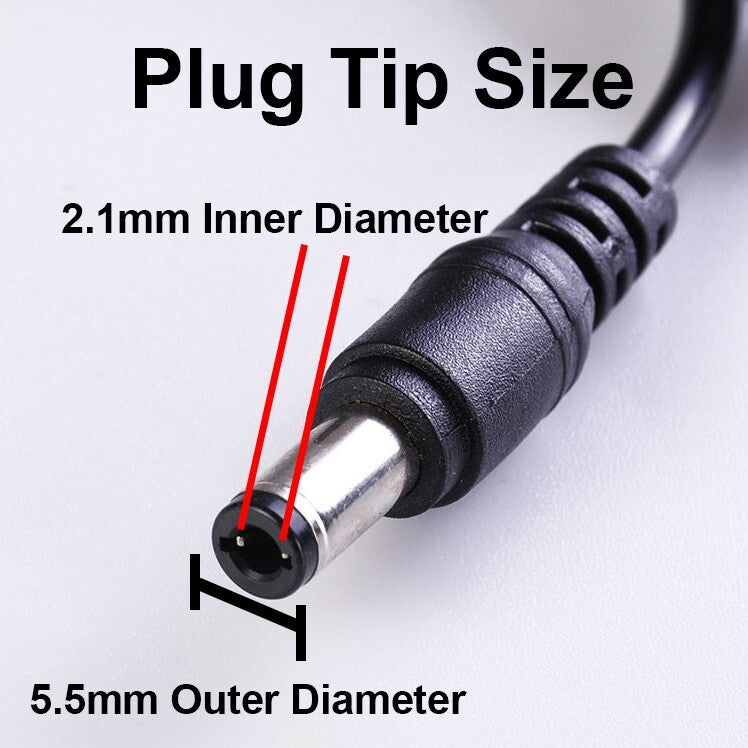 5 Volt DC, 1 Amp Power Adapter 5.5mm OD 2.1MM ID Barrel Jack (Center Positive)