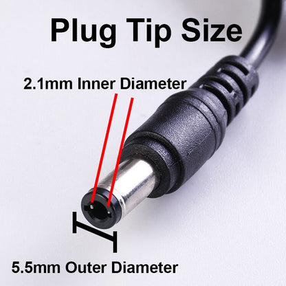 5 Volt DC, 1 Amp Power Adapter 5.5mm OD 2.1MM ID Barrel Jack (Center Positive)