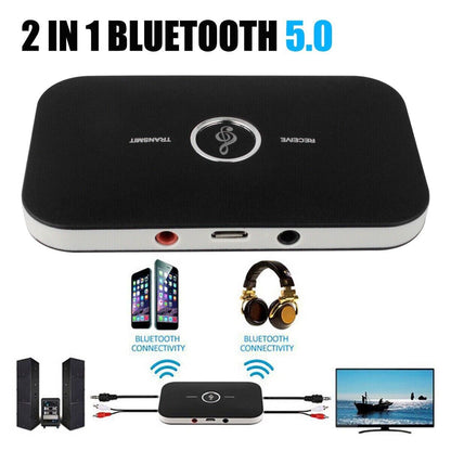 2 Transmisor y receptor Bluetooth kit de adaptador de audio estéreo inalámbrico