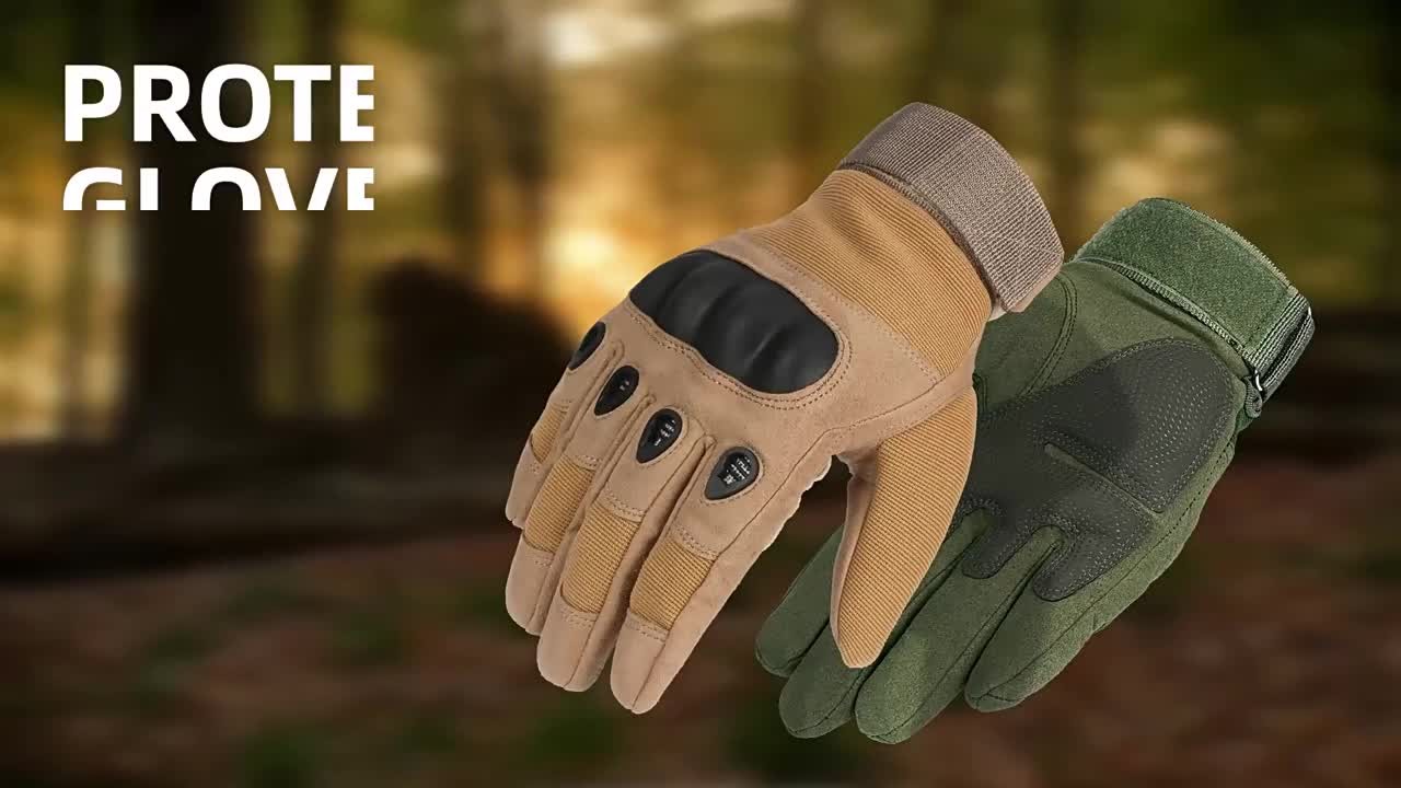 Combat Training Sports Fitness Cycling Full Finger Touchscreen Gloves-USA