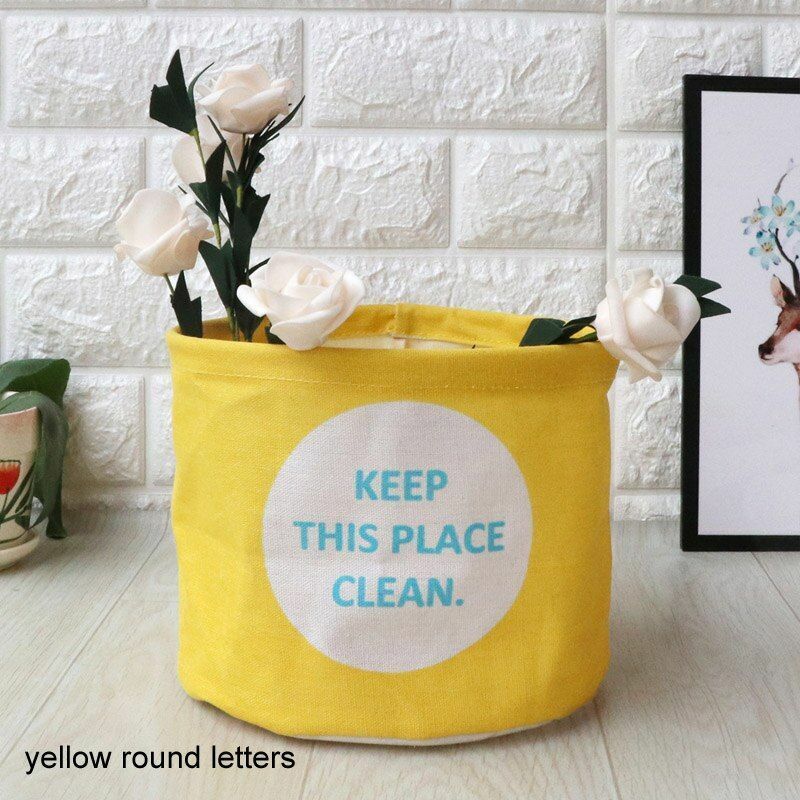 Laundry Basket Small Cartoon Storage Barrel Dirty Clothes Household Folding Bag