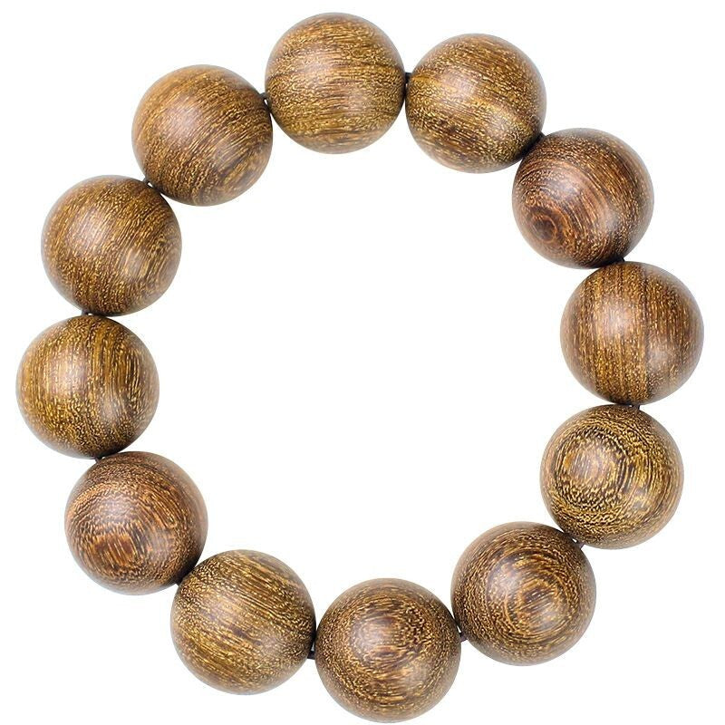 20mm Grade A+ Natural Wood Men Fashion Bracelet Lucky Gift Buddha Worry Beads