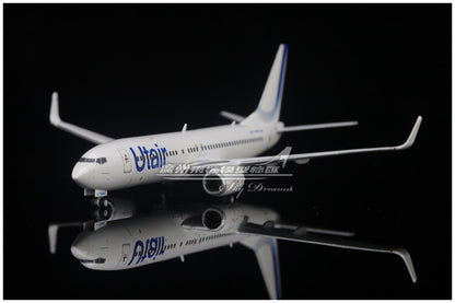 1:400 GeminiJets Utair BOEING B737-800W Airplane Diecast Plane Aircraft Model