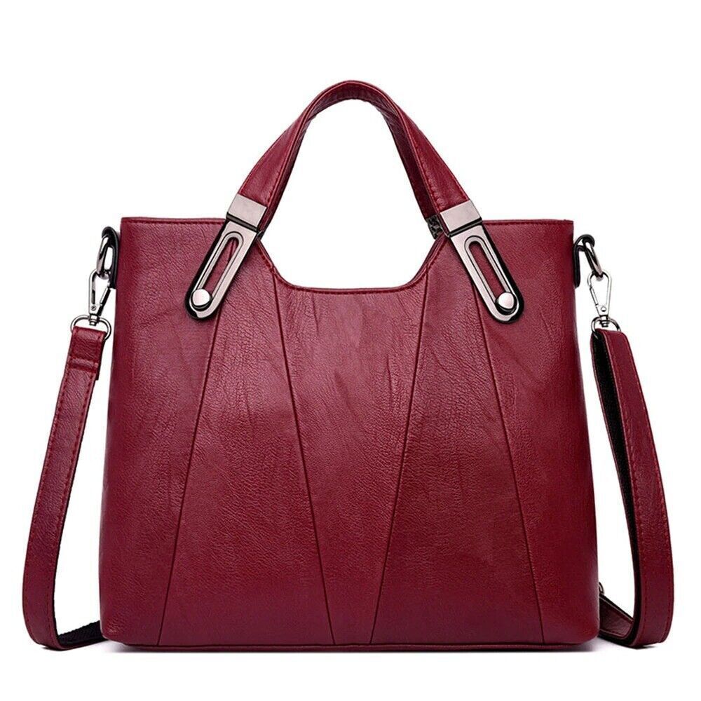 brand luxury women pu leather shoulder bag handbag messenger tote bag