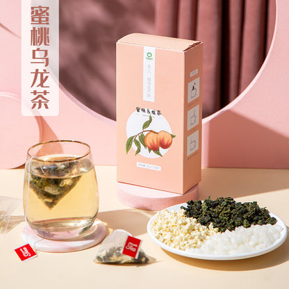 Honey Peach Oolong Tea Beauty Tea Triangle Bags - 45g Fruit Cold Brew Tea