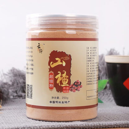 Chinese Hawthorn Powder Pitted Shanzha Herbal Tea Hawthorn Berry Powder 250g
