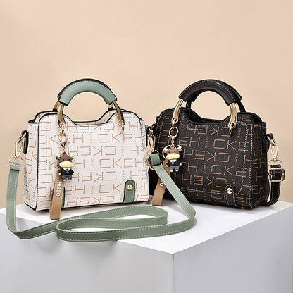 Women Faux Leather Handbags Shoulder Messenger Satchel Tote Crossbody Bags Purse