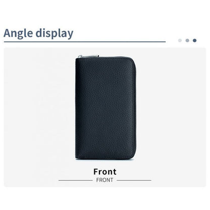 Passport Passbook Bag Rfid Genuine Leather Hand Bags Long Wallet 12*3*20 CM 1PC