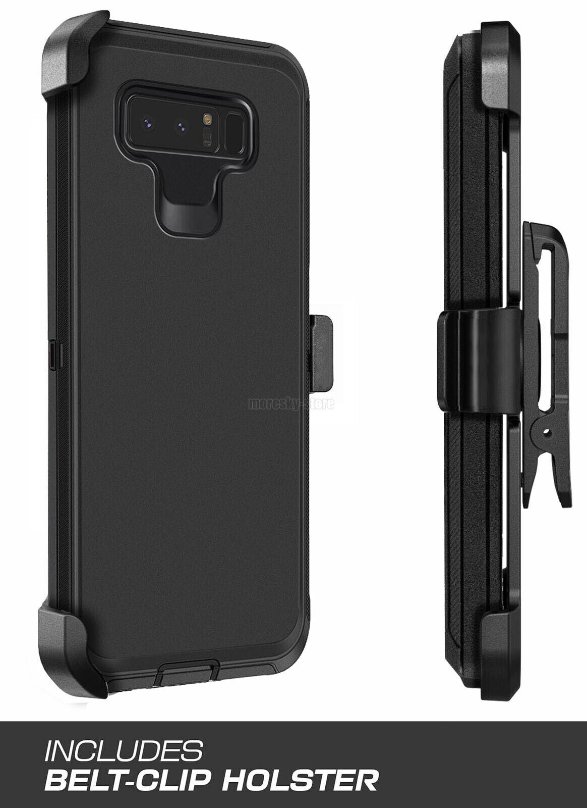 For Samsung Galaxy Note 8 Heavy Duty Rugged Hard Soft Case / Clip Holster Stand