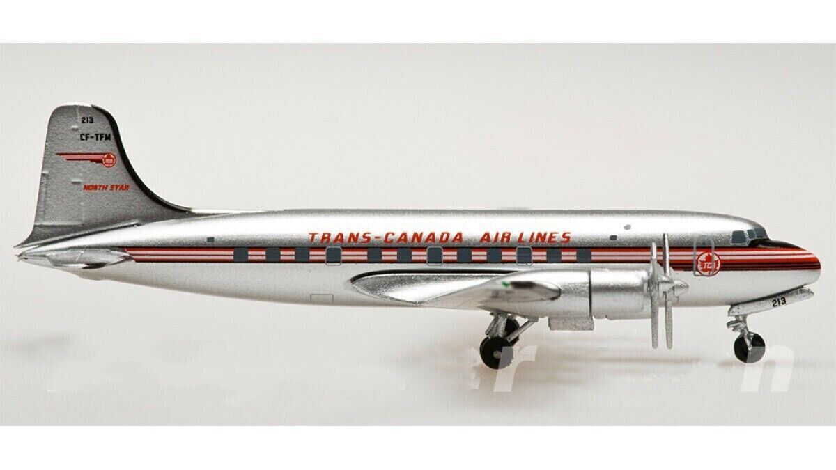 1:400 AeroClassics TRANS CANADA Douglas DC-4-M2 Passenger Aircraft Diecast Model