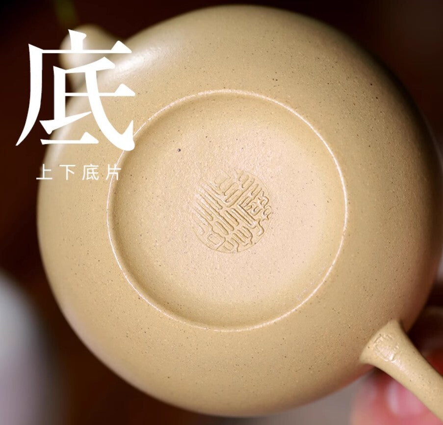110cc chinese Yixing Handmade Zisha Green Clay Teapot XiShi GongFu Hu Tea Pot