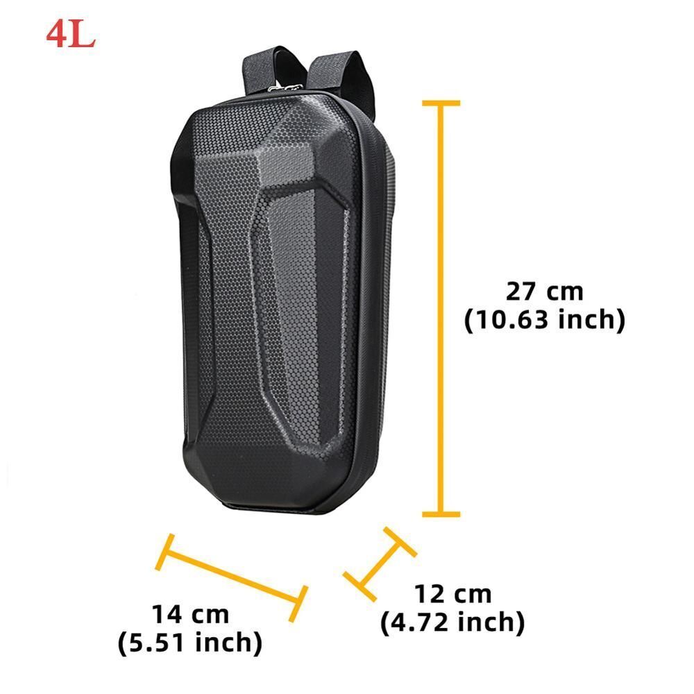 2.6/3/4/5L Universal Electric Scooter Storage Bag EVA Skateboard Handlebar Bag