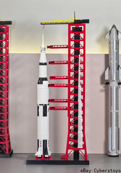 1/400 1/200 Scale Launching Tower Frame Model 3D Build Painted for NASA Saturn V