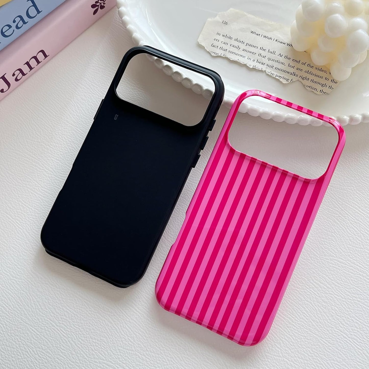 Compatible with Iphone 17 Pro Max Case, Cute Fashion Aesthetic Striped Phone Cas