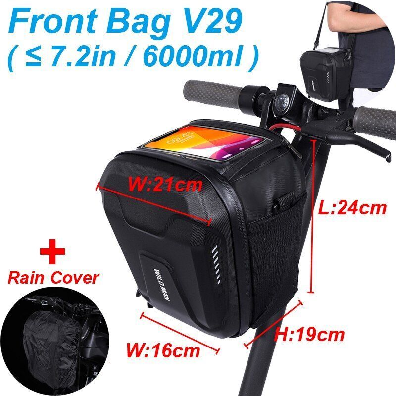 Electric Scooter Bag Phone Holder Waterproof Accessories Bicycle Front 3L 4L 5L