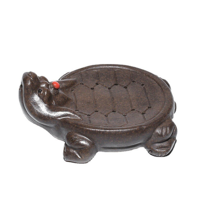Turtle Design Holder For Tea Pot Yixing Clay Mat Creative Water Reservoir Mat