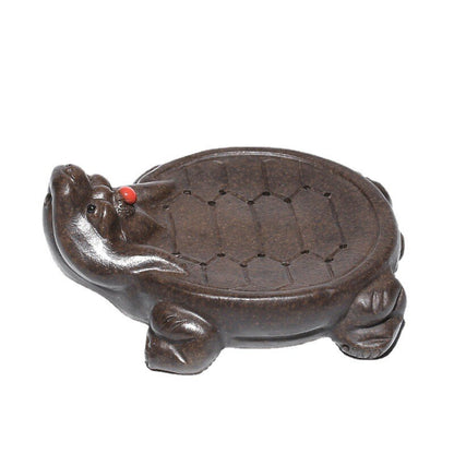Turtle Design Holder For Tea Pot Yixing Clay Mat Creative Water Reservoir Mat