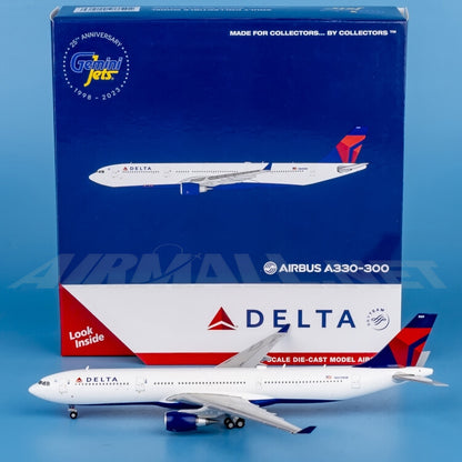 1:400 GeminiJets Delta Airlines Plane Airbus A330-300 Diecast Aircraft Model