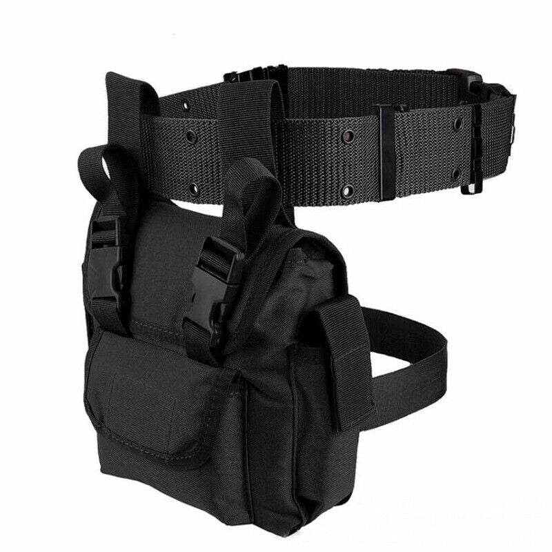 Outdoor Multi-function Leg Bag Tactical Waist Belt Pouch Accessories Tools Bag