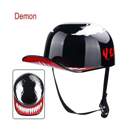 Open Face Helmet Motorcycle Jet Helmet Retro Motorbike Scooter Racing Helmet