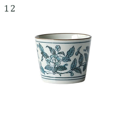 Japanese Style Ceramic Tableware Straight Cup Porcelain Tea Cup Sake Mug GIft