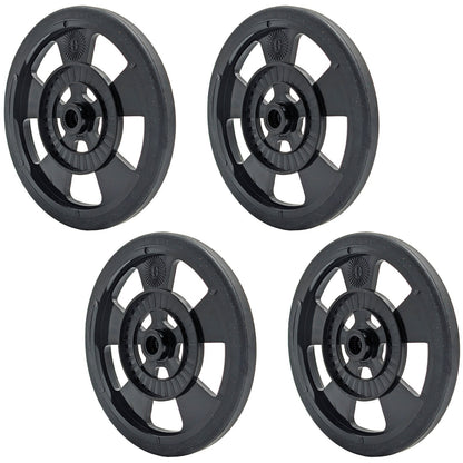 4 Pack 69mm Robotics Wheels - ABS Hubs with Silicone Tires, Fits 25-tooth Spline